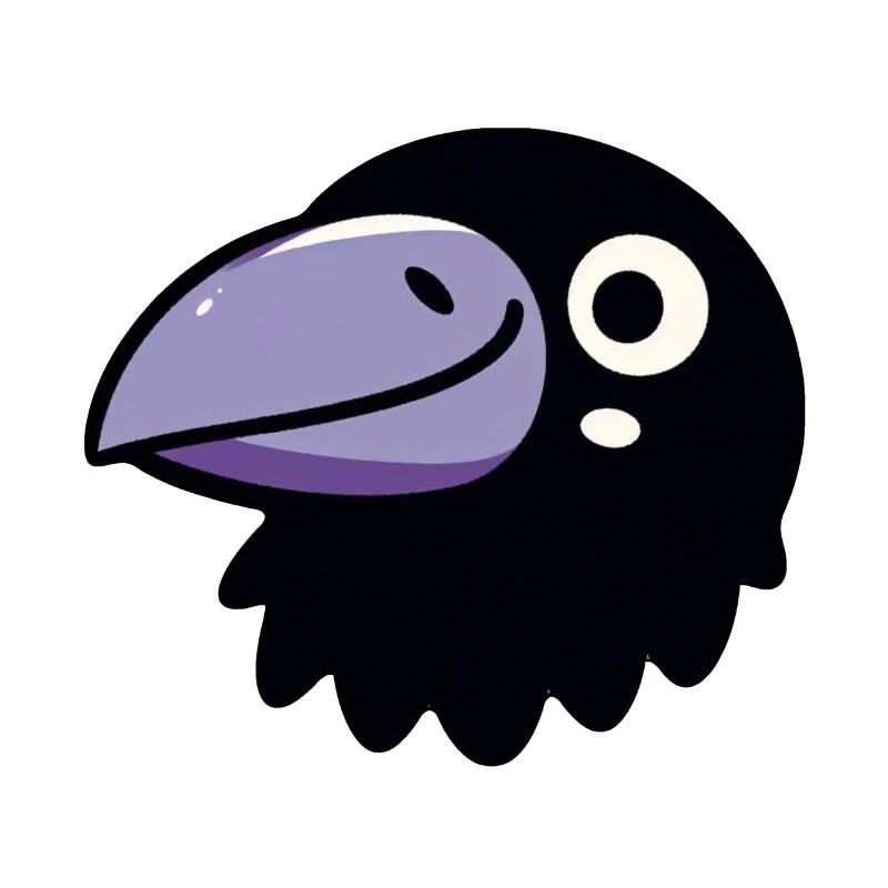 Corbeau de dessin animé simple