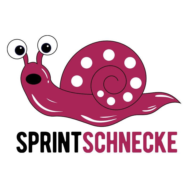 Jogging sprint snail as a gift for runner