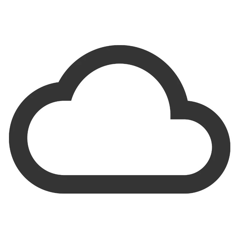 Cloud silhouette | Black | gift idea