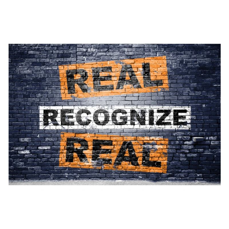Real Recognize Real saying lettering Graffiti
