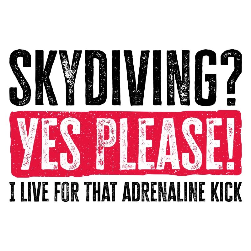 Sky Dive Fever Design. Perfektes Adrenalin-Geschenk