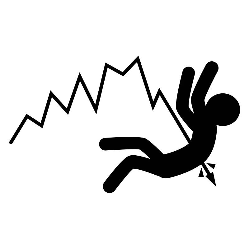 Fallende Kurse (schwarz)