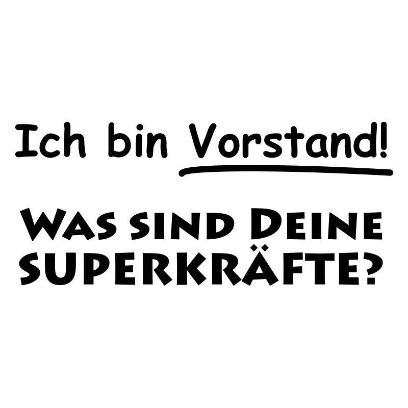 ich bin vorstand