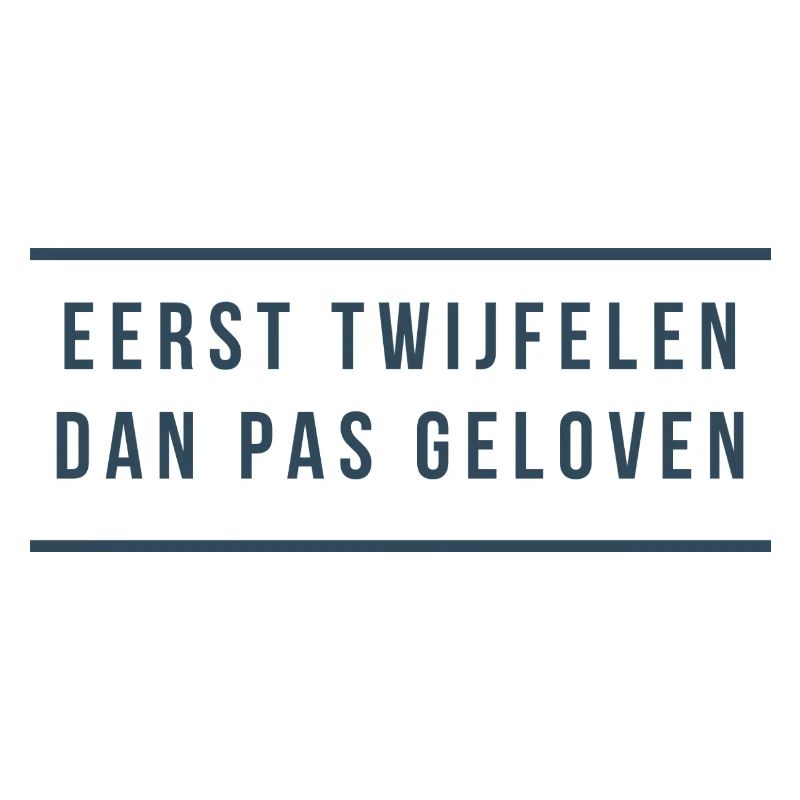 D’abord douter, puis croire. Dialecte anversois
