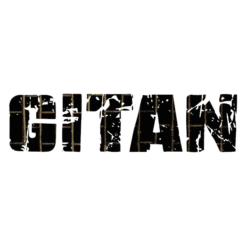 Gitan Grunge motif brique brun