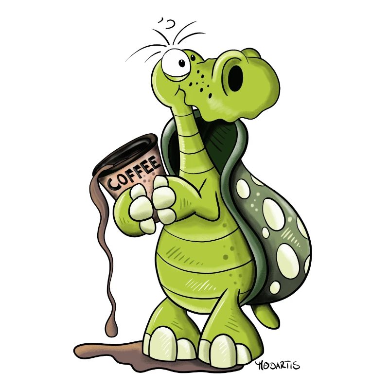 Turtle needs coffee