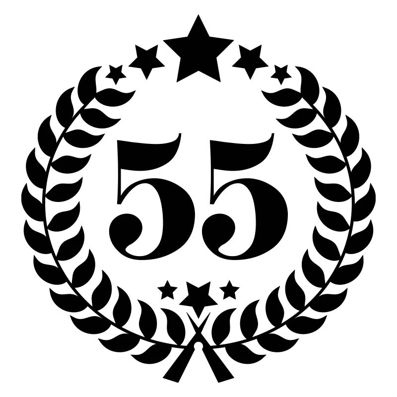 55ter numéro de bague d'anniversaire de 55 ans