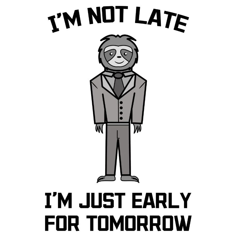 Sloth Late Riser Slow Animal Statement Zoo