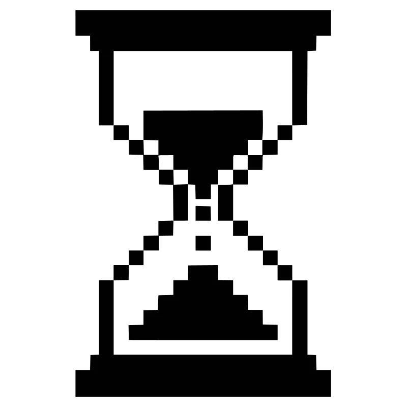 Pixel Hourglass Loading Icon