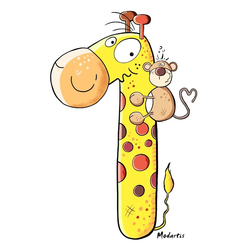 Monkey on Giraffe