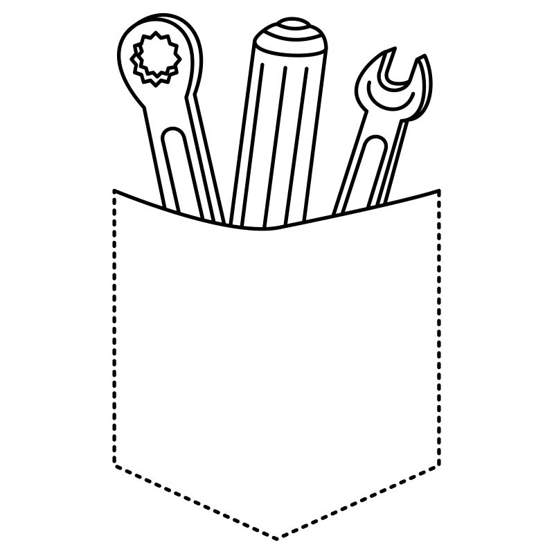 Poche de poitrine de clé