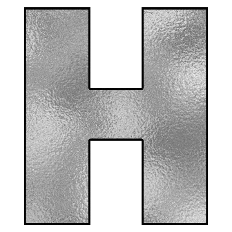 Letter H Silver
