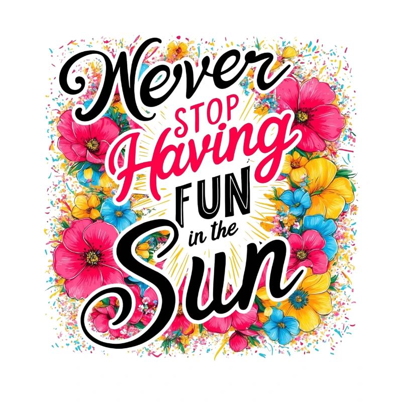 Ne cessez jamais de vous amuser au soleil Design