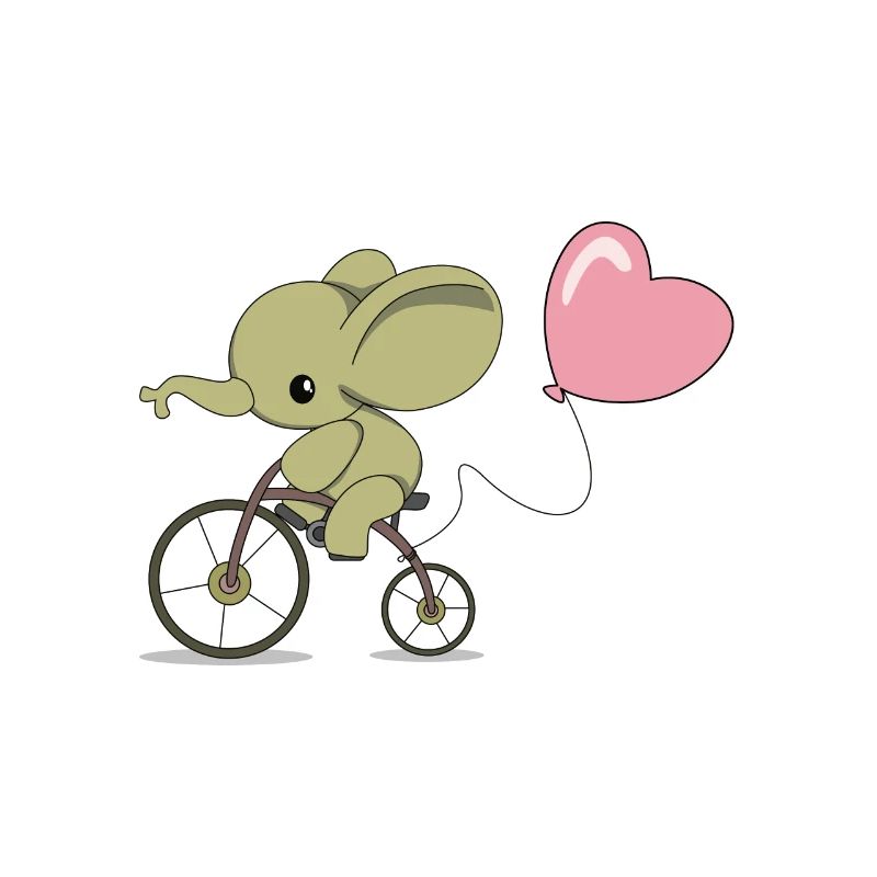 Éléphant à vélo