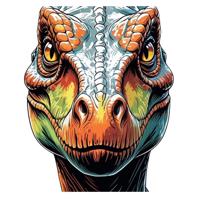 Prehistoric Force – Dino Face Vector