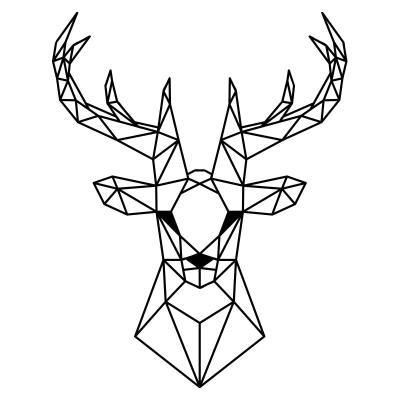 Deer Low Poly Deer Low Polygon Deer Head