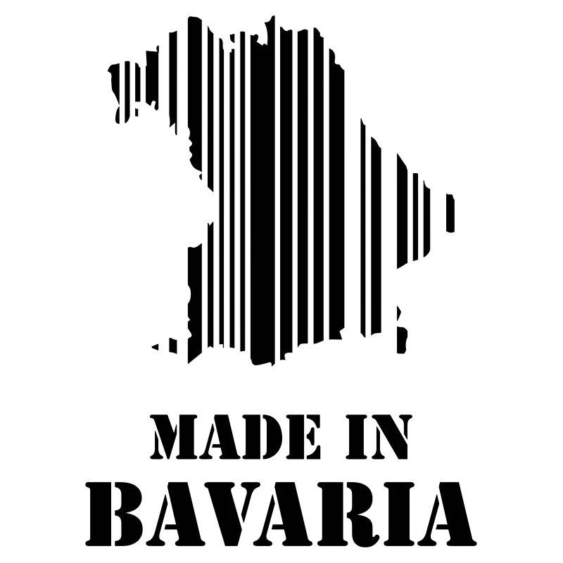 Idée cadeau de carte à code-barres made in Bavaria
