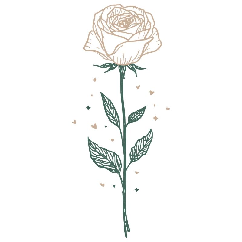 Illustration de rose élégante