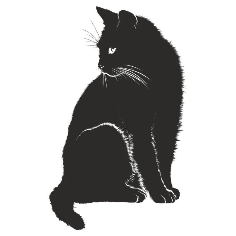 Cute black cat gift idea