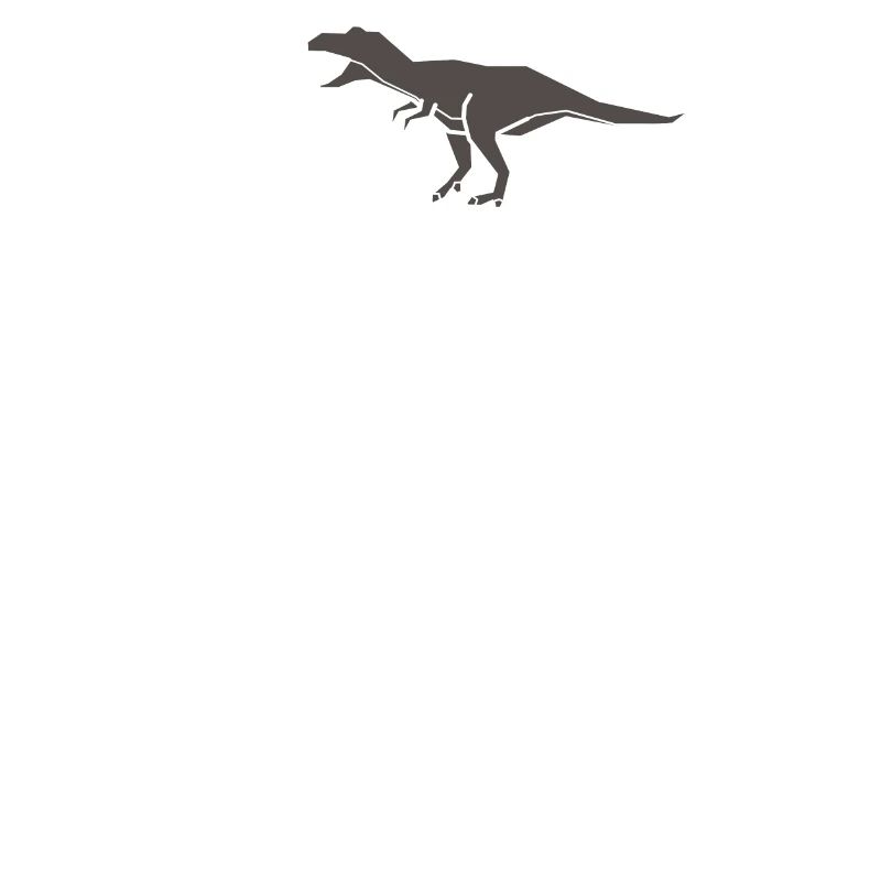 Dinosaurier Logo minimalistisch Geschenkidee