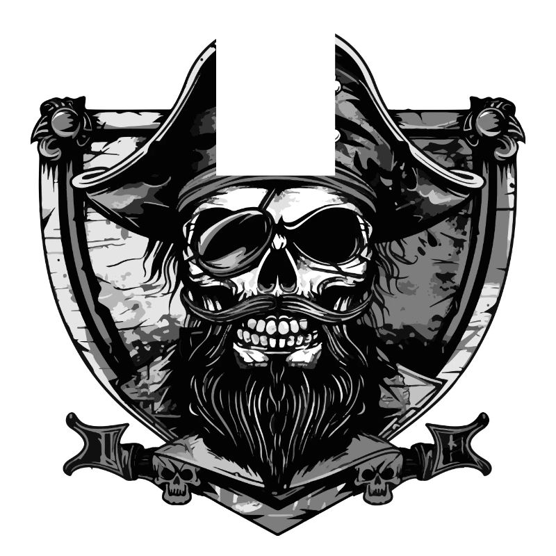 Pirate Skull Crest