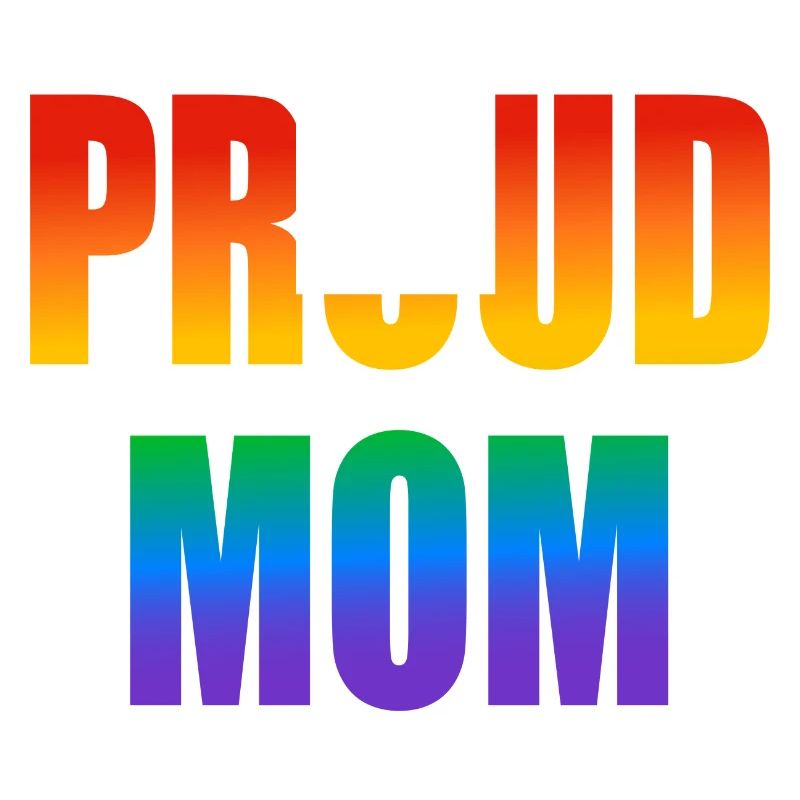 Stolze Mutter schwuler Regenbogen
