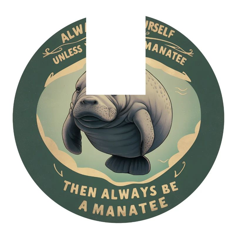Sei Du selbst oder sei ein Manatee Lebensweisheit