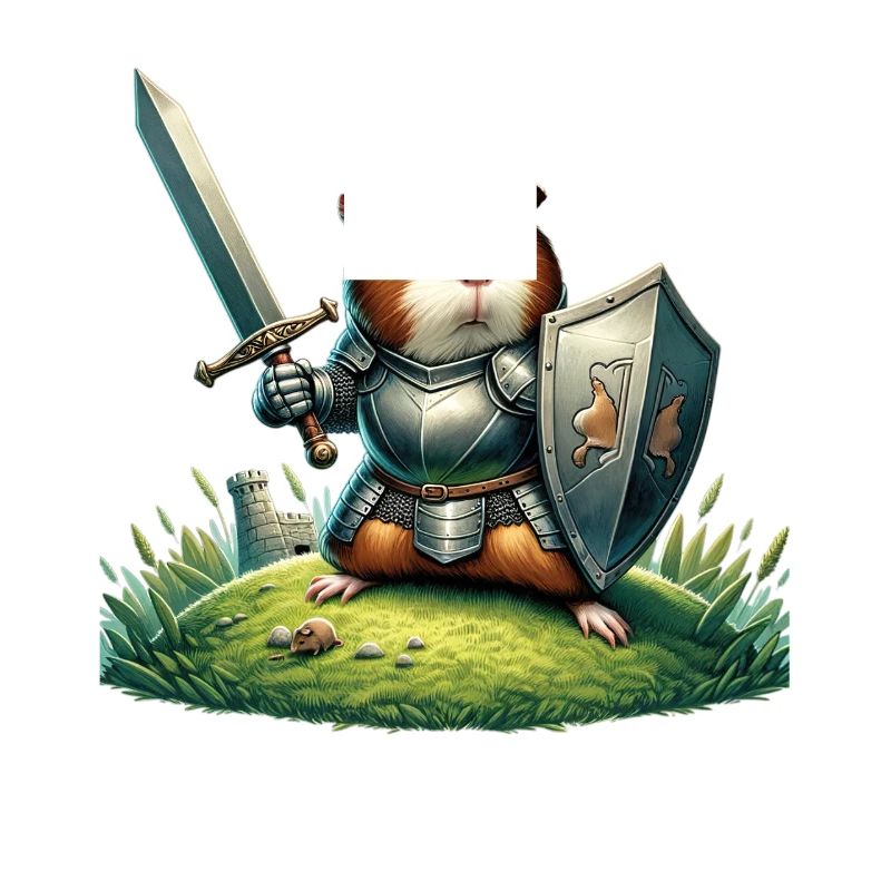 Knight Guinea Pig Tiny Castle Defender