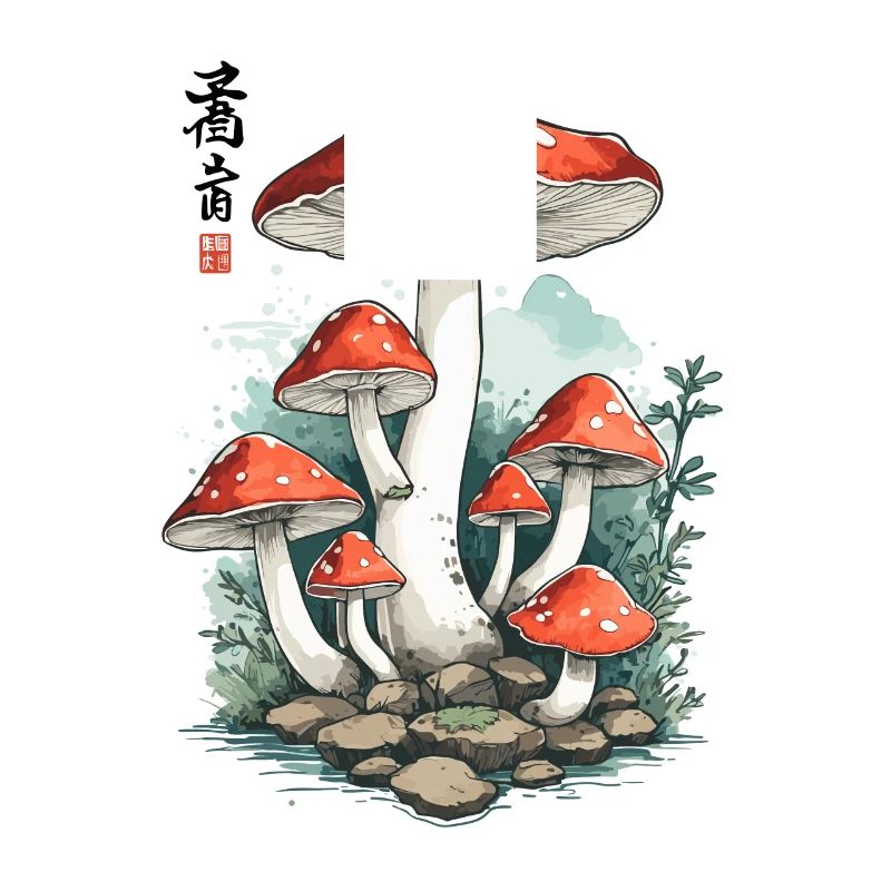 Magic Toadstool Japan Cottagecore Design
