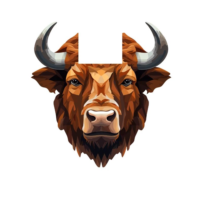 Bison Tierkunst Wildnis für einen Bison-Fan oder
