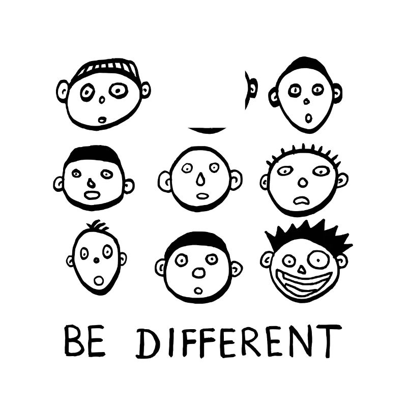 Be different sei anders statement cool lustig