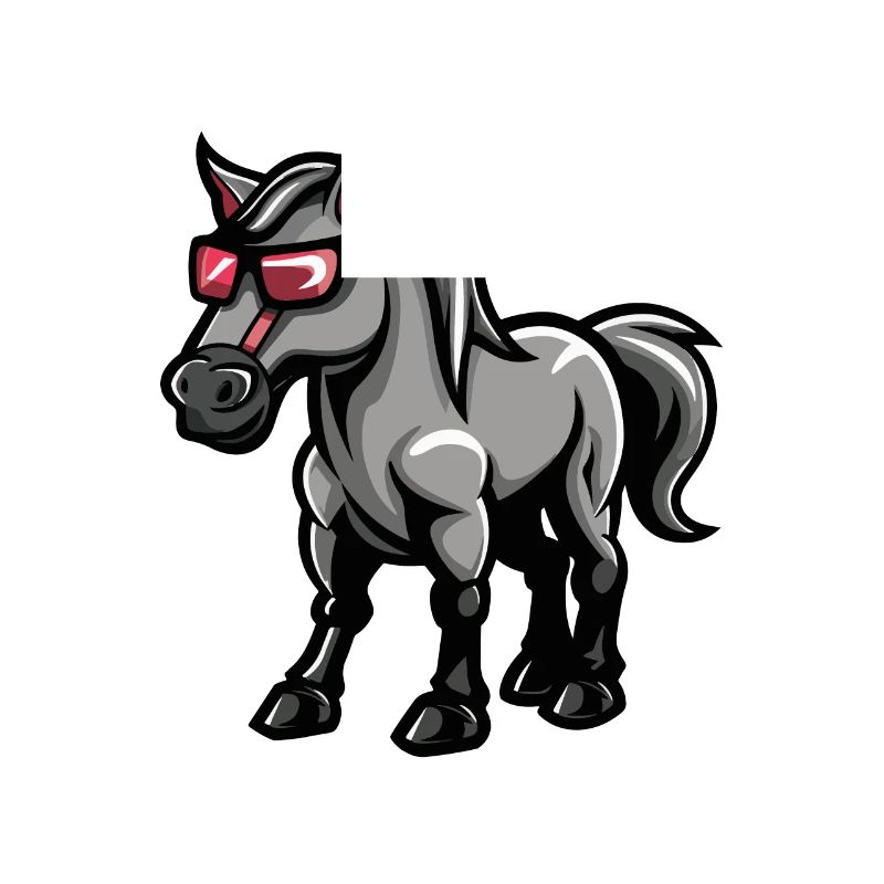 Pferd Comic Cool
