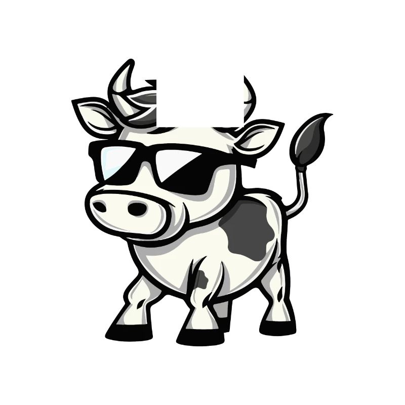 Vache Bande Dessinée Cool