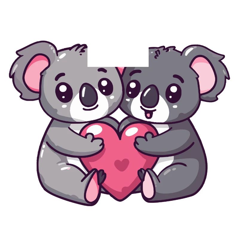 Koala Comic Couple Love