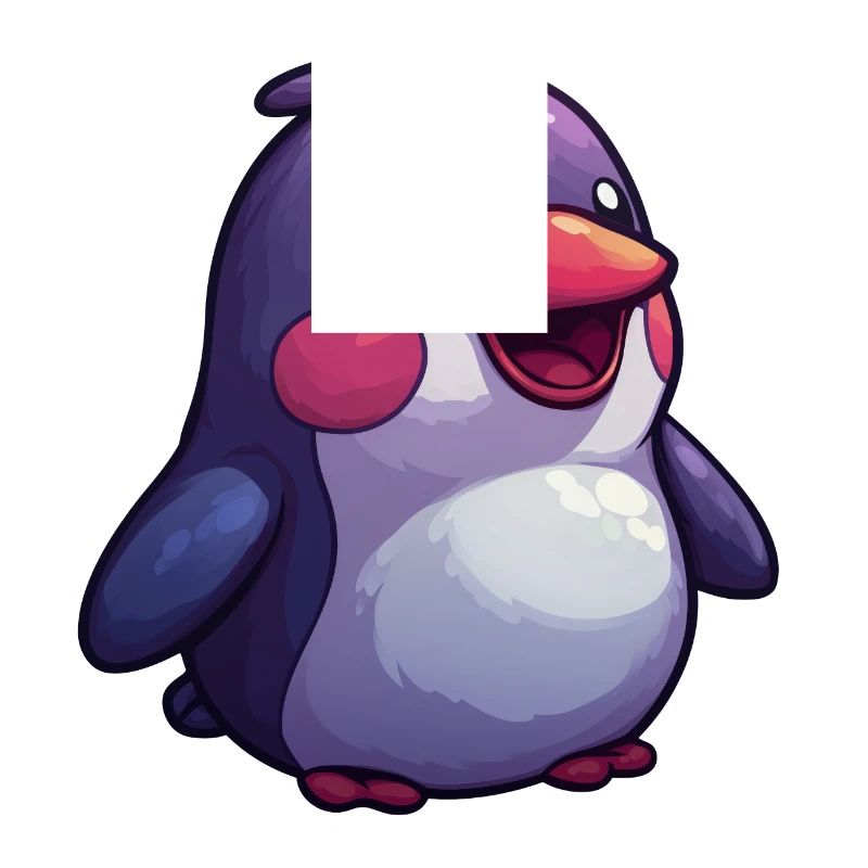 Pingouin mignon - Conception de style bande dessinée pour les enfants