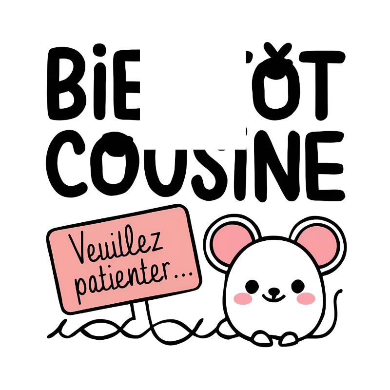 bald, Cousine, bitte warten