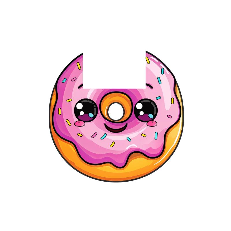 Donut mit Gesicht
