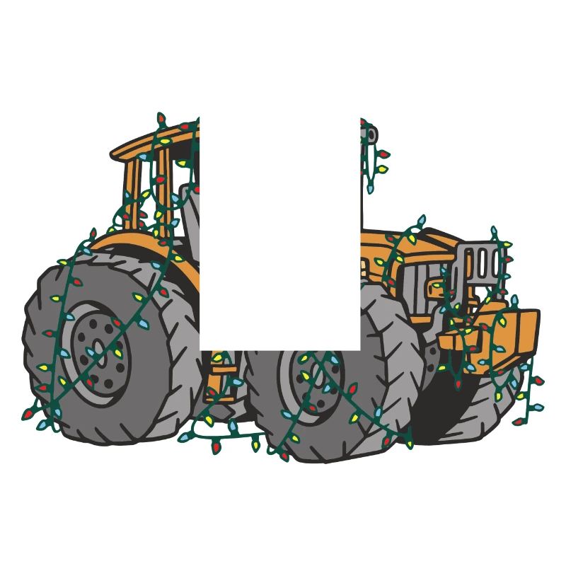 Tractor String Lights Farmer Christmas Gift