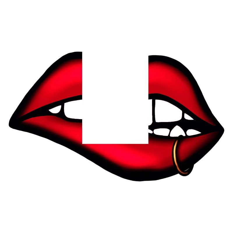 Lippen mit Piercing – Ästhetisches Design