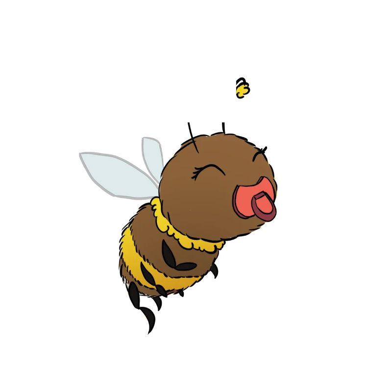 Mignonne sucette bourdon