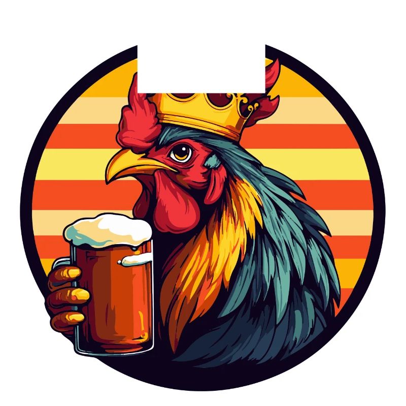 Bande dessinée de bière de coq