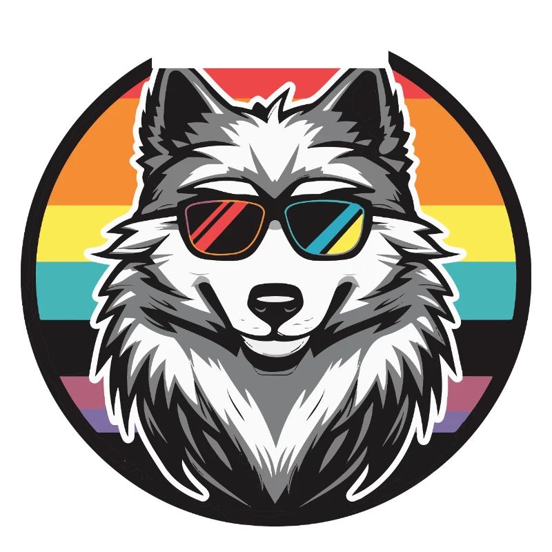 Wolf Comic Cool Sommer