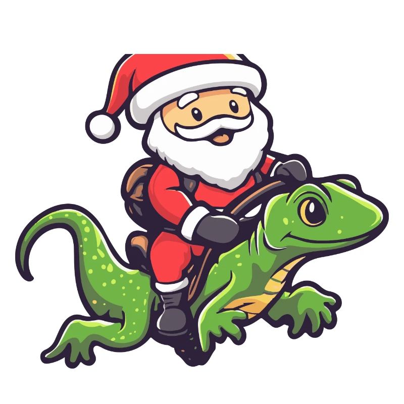 Echse Weihnachtsmann