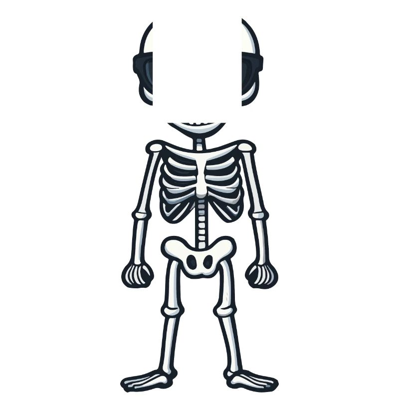Skelett Comic Halloween Cool