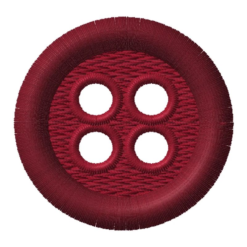 Bouton brodé