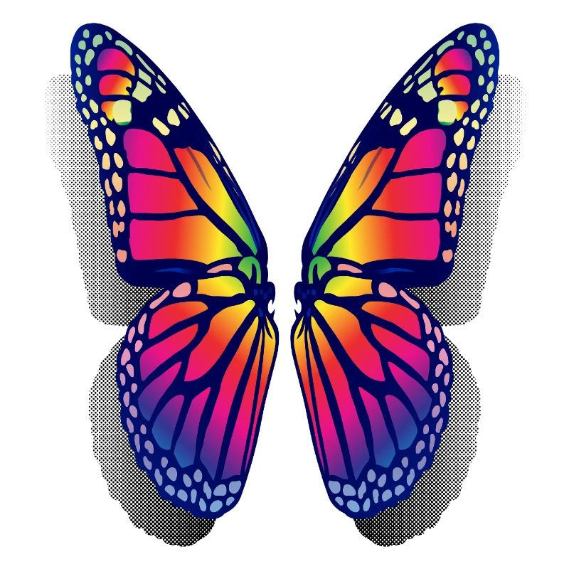 Rainbow Butterfly Wings
