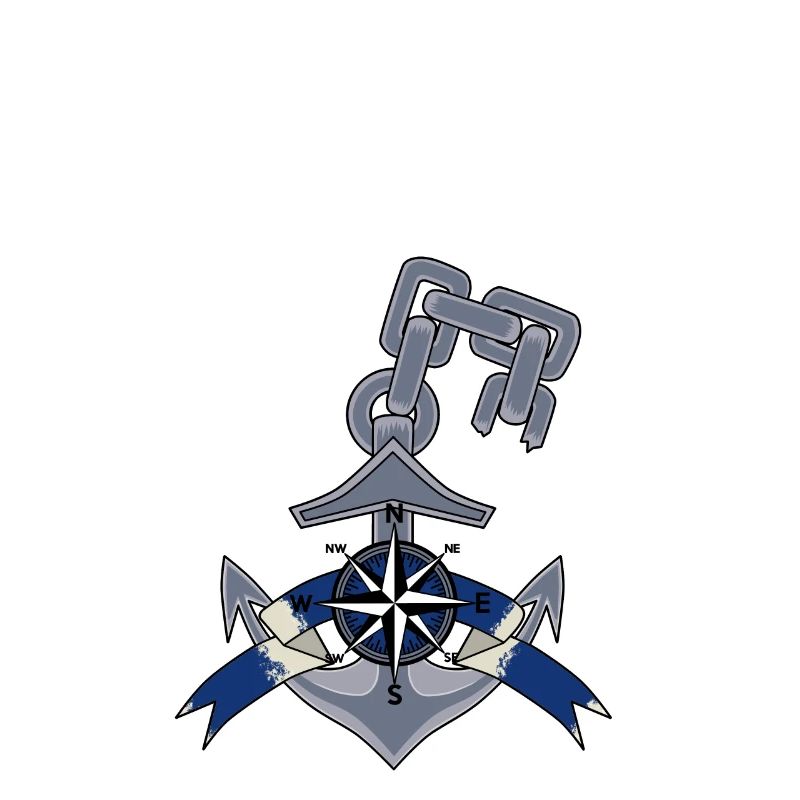 Anchor Windrose compass