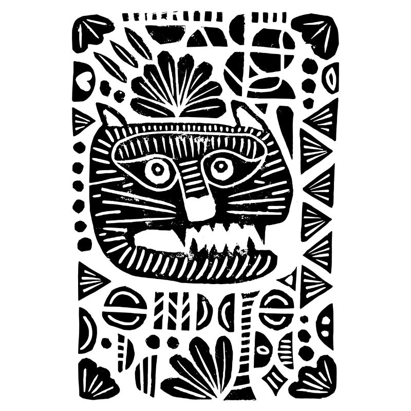 Tiger | Linoprint
