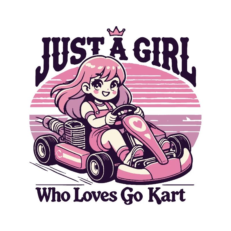 Ein Mädchen Das Go-Kart Liebt