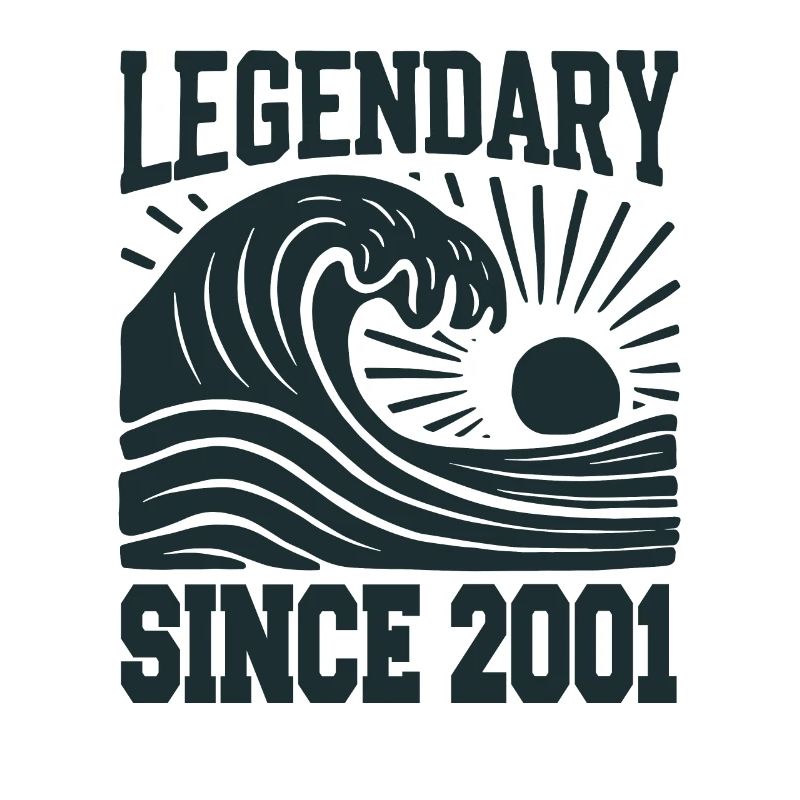 Legendary since 2001 Birthday Wave